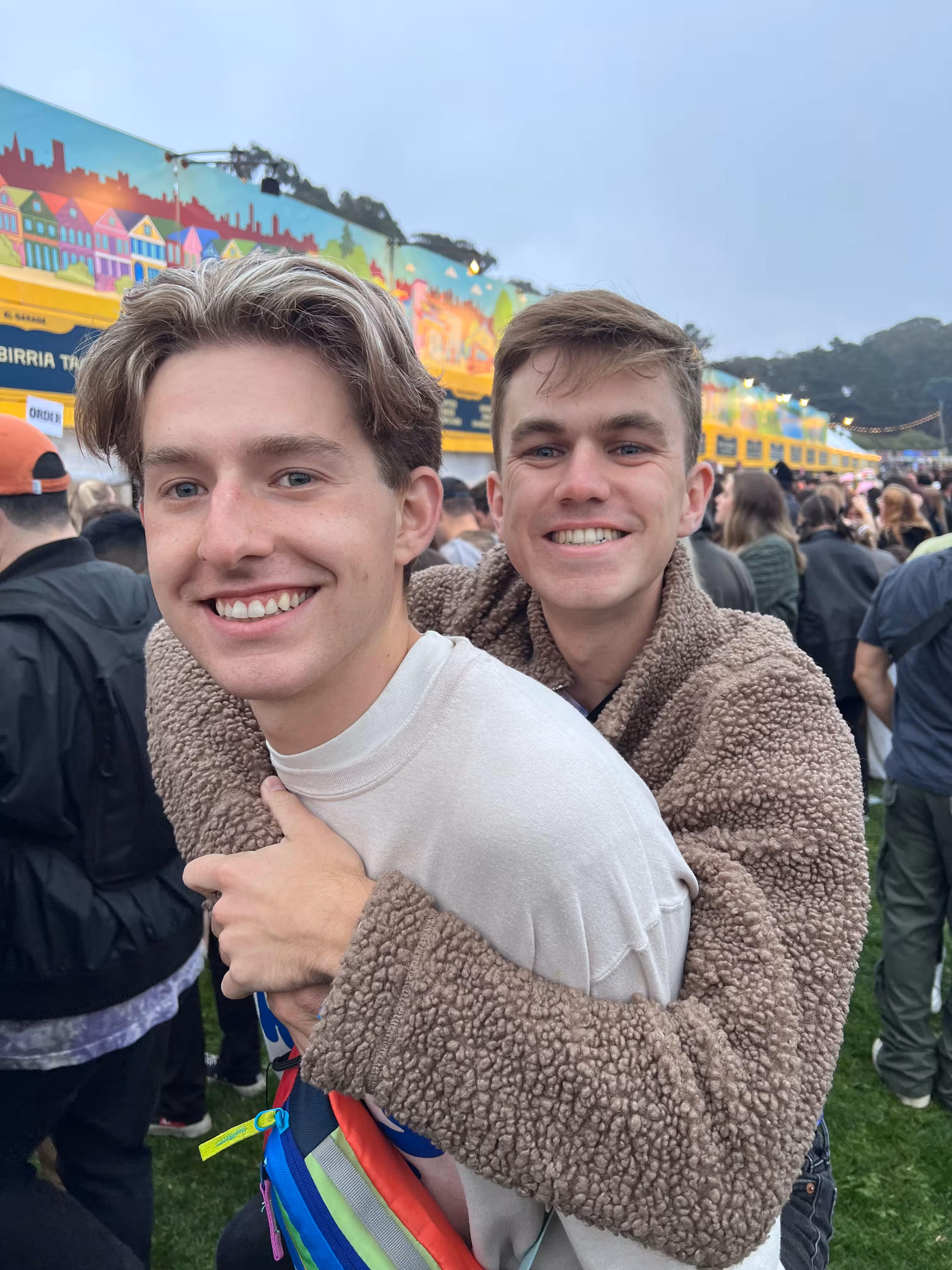 Me and my partner at Outsidelands 2023.
